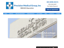Tablet Screenshot of precisionemg.com